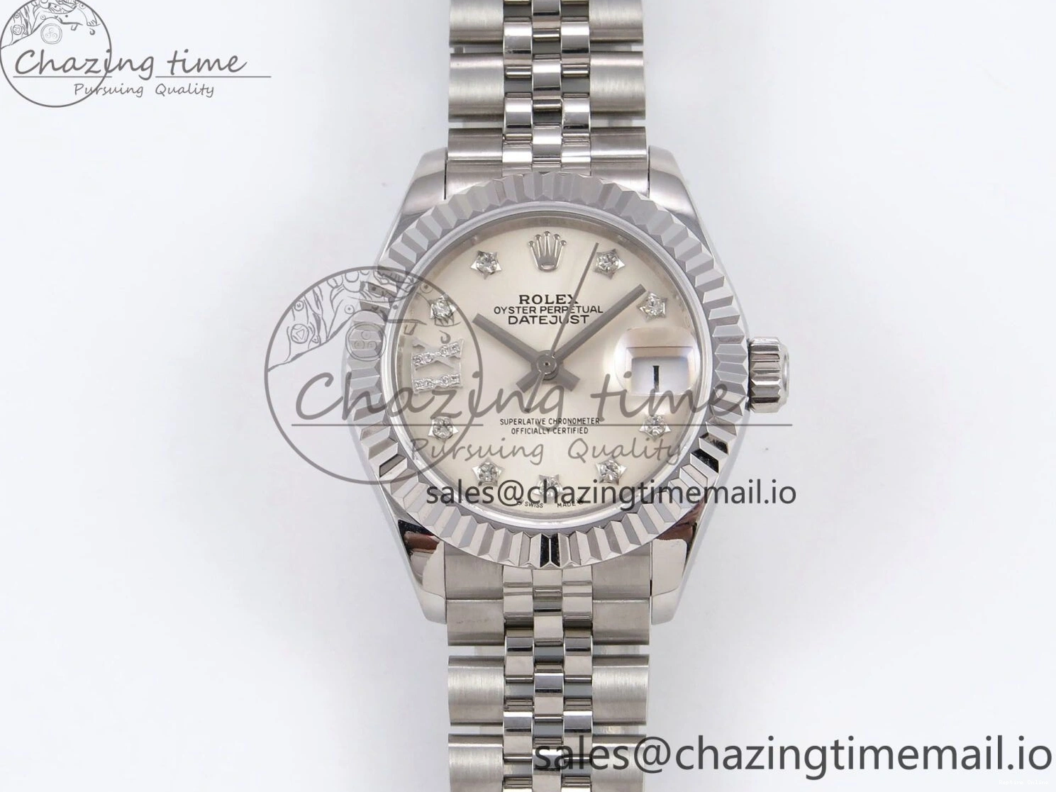 0115 DateJust 28MM 279174 SS GMF 1:1 Best Edition 904L Steel Silver Star Diamonds Dial on Jubilee Bracelet A Trendy 1140